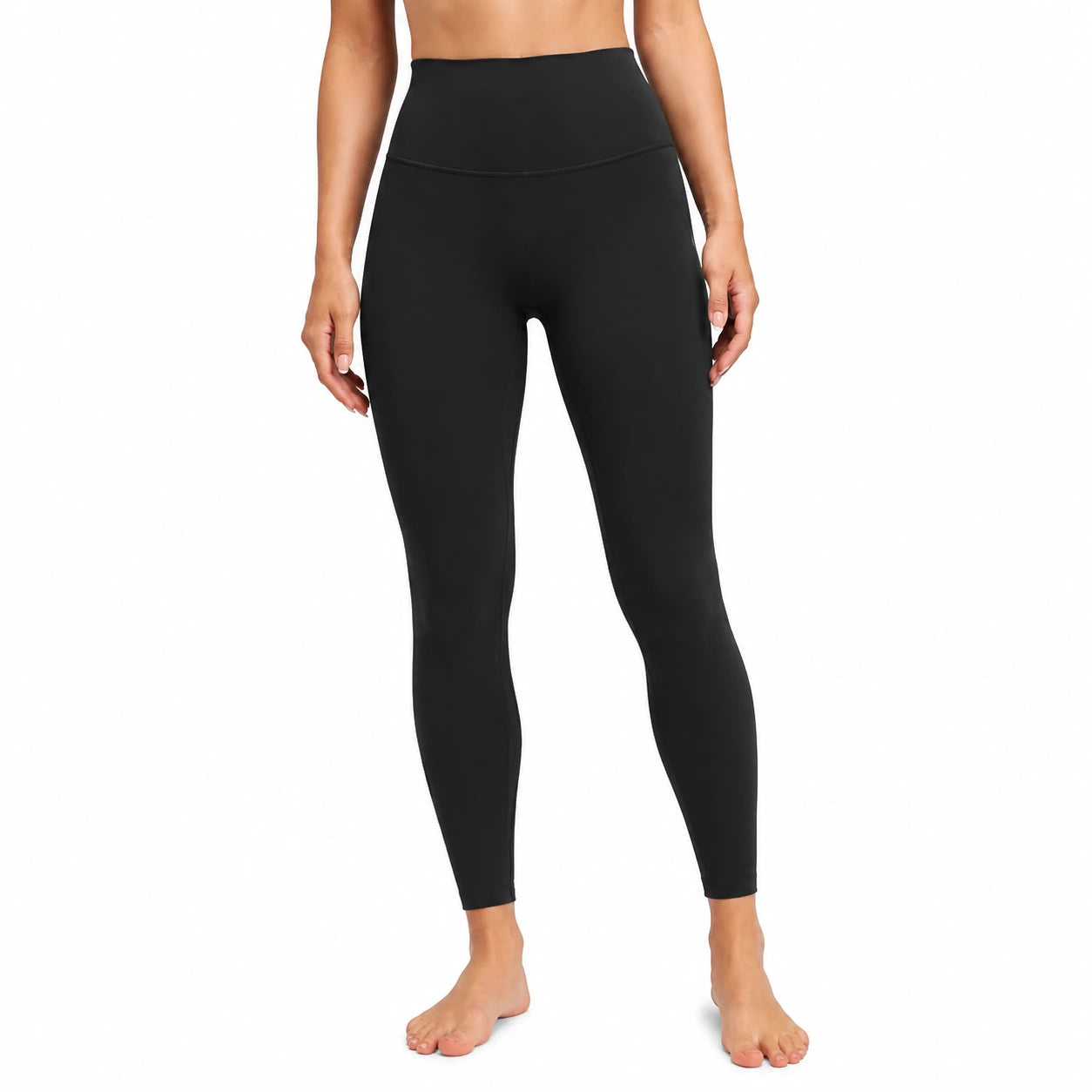 Damen Leggings Größe S Schwarz elastisch mit hohem Bund für Sport und Freizeit